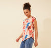 June Bubble Print Top