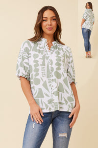 Haylo Abstract Blouse