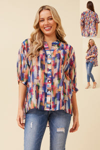 Bridget Button Shirt Abstract