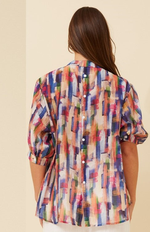 Bridget Button Shirt Abstract