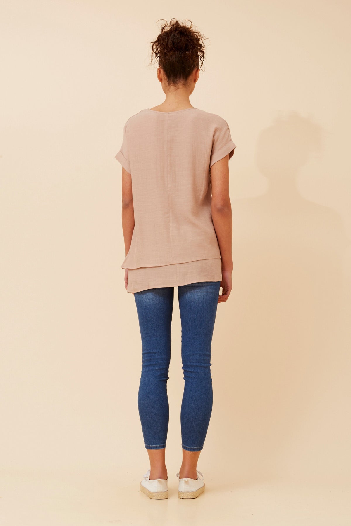 Regina Button Detail Top