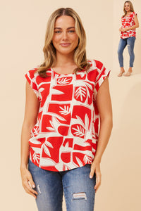 June Red Leaf Top