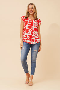 June Red Leaf Top
