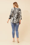 Kaz Leaf Print Top