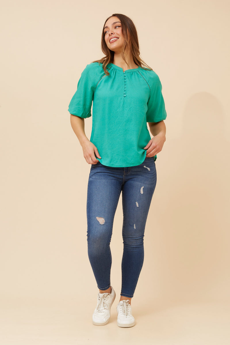 Ziva Button Detail Blouse