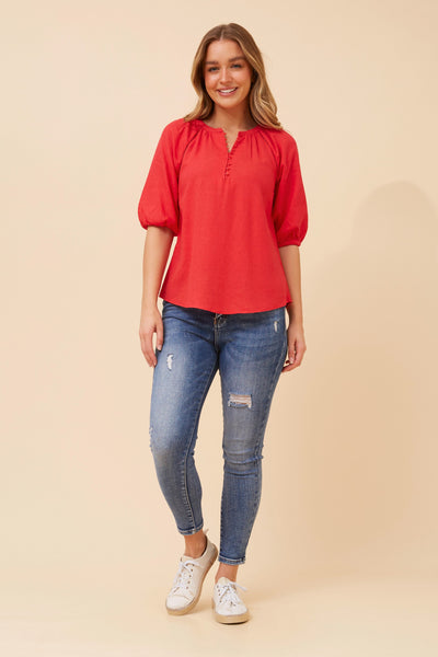 Ziva Button Detail Blouse