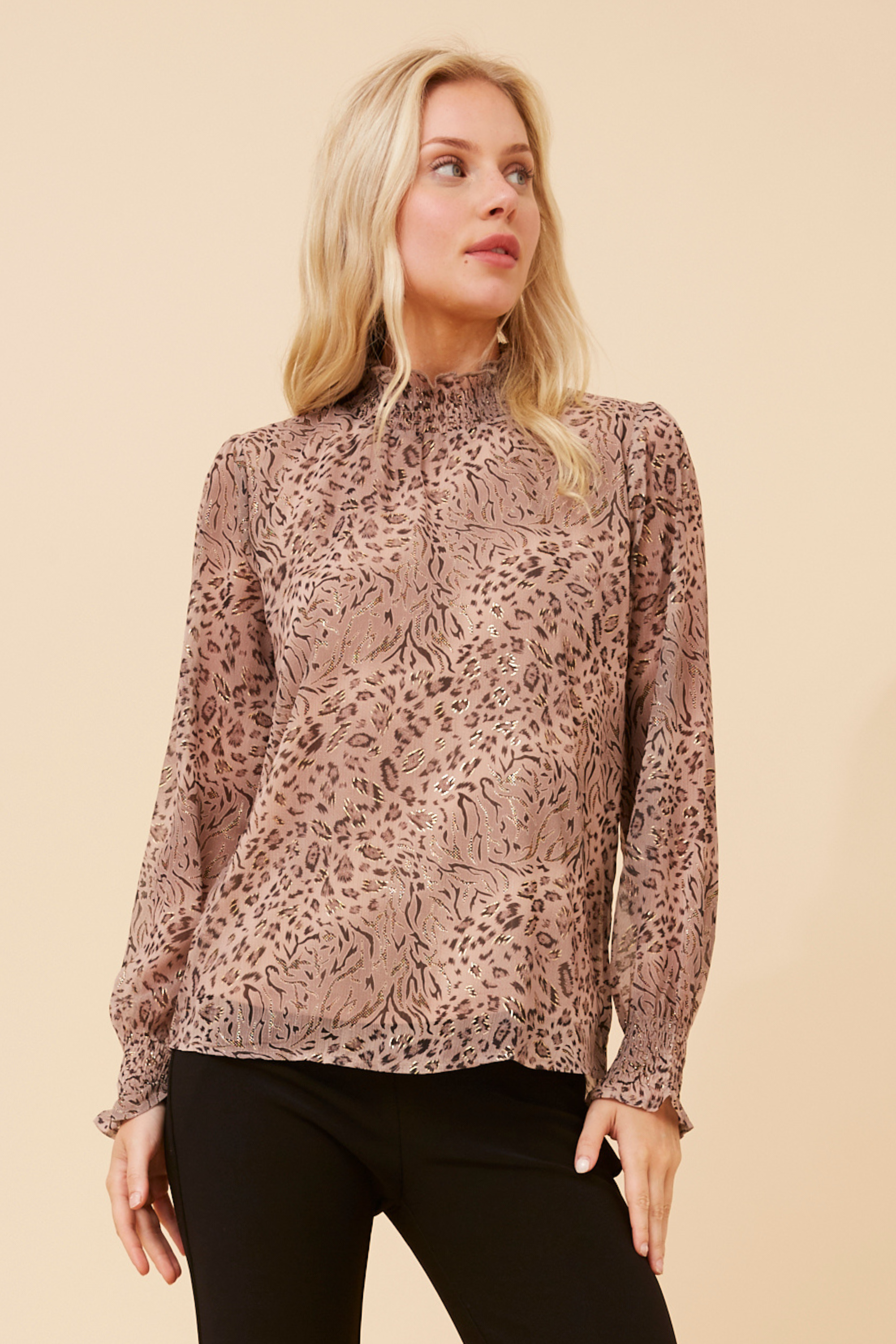 Finn Animal Print Blouse