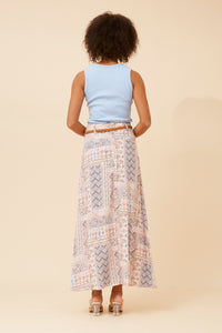 Adi Boho Print Maxi Skirt