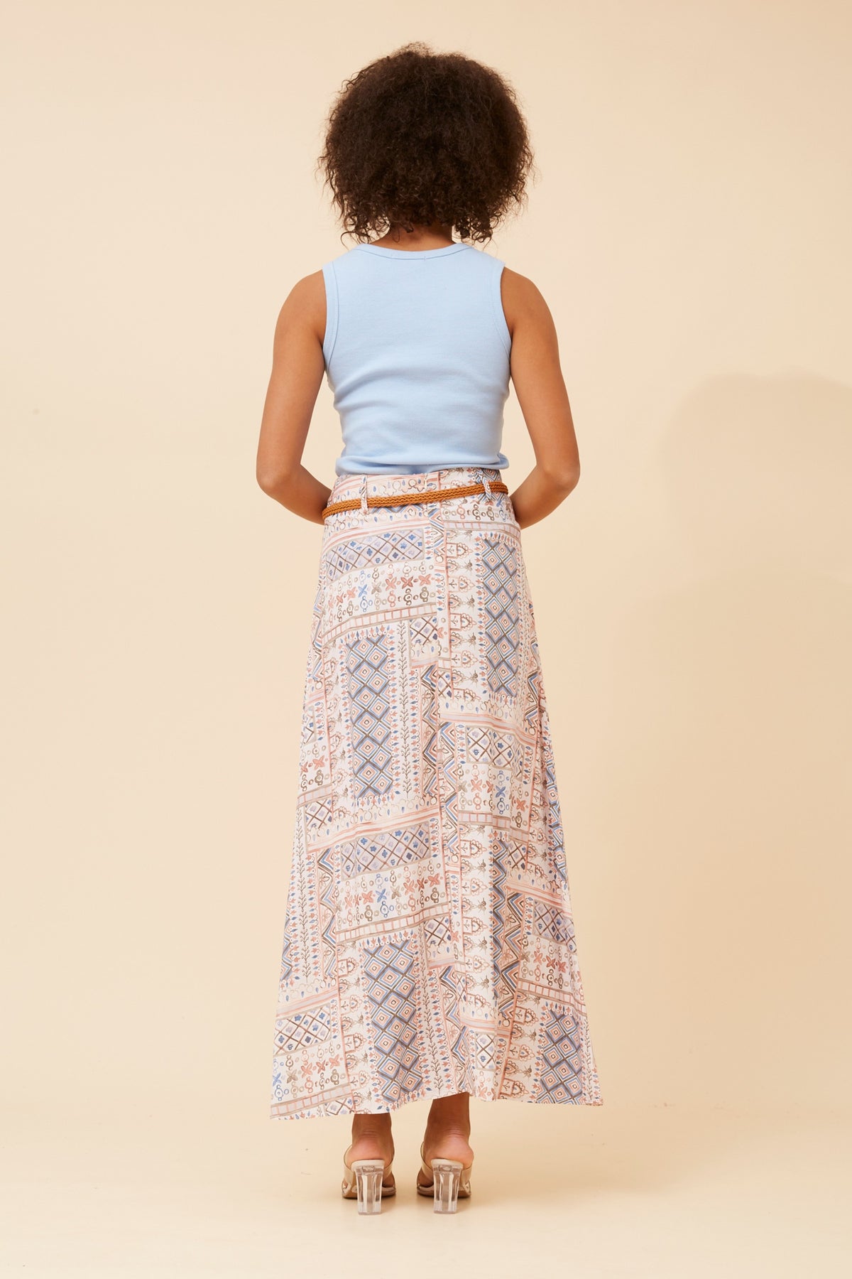 Adi Boho Print Maxi Skirt
