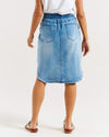 Alina Denim Skirt - Denim Blue