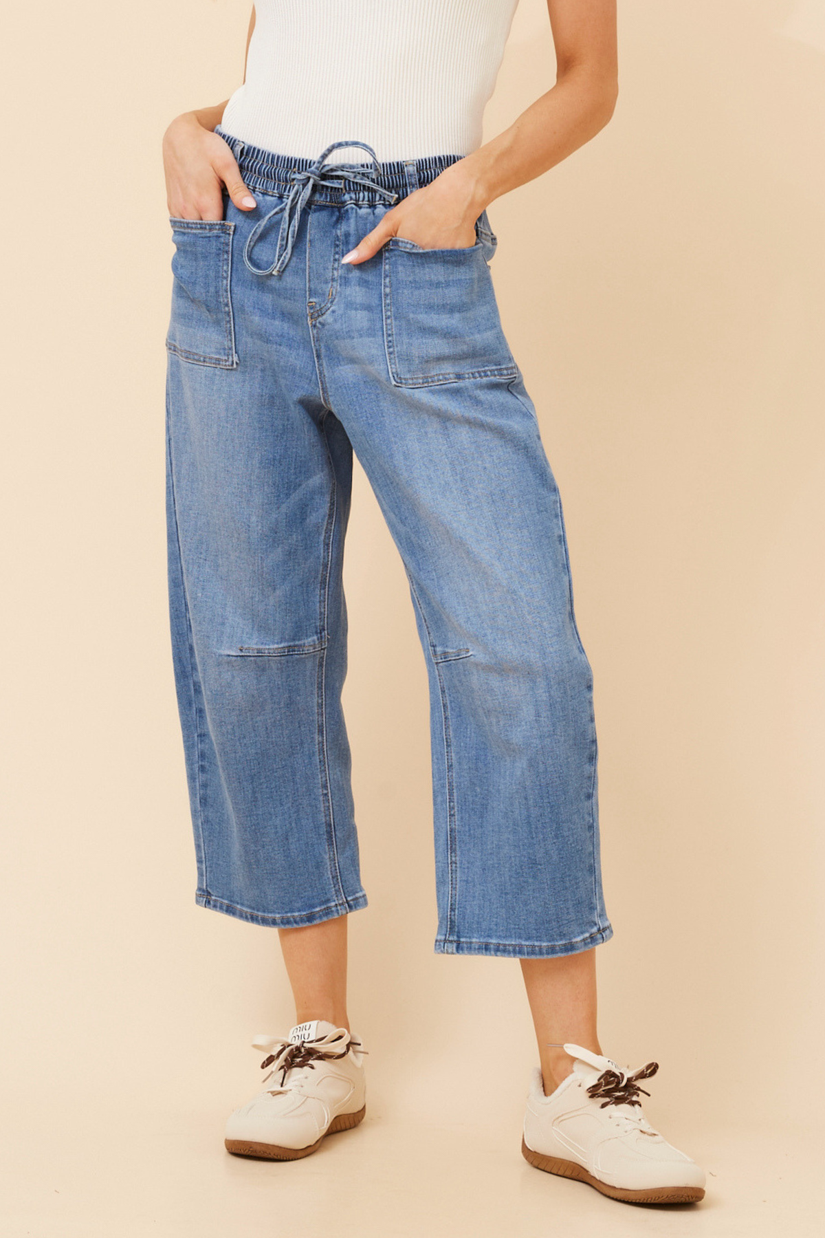 Blair Cropped Barrel Jeans