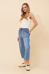 Blair Cropped Barrel Jeans