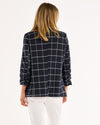 Check Jersey Blazer - Navy Check