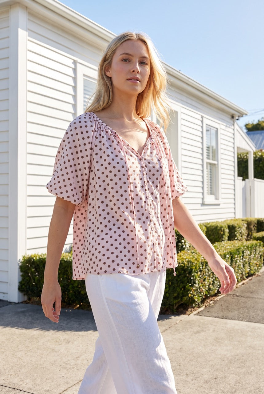 Chloe Polka Dot Top