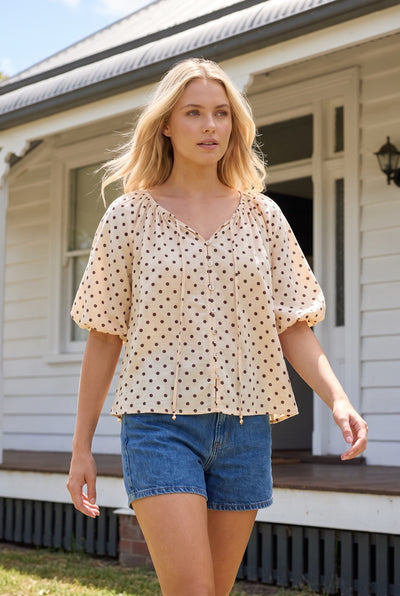 Chloe Polka Dot Top