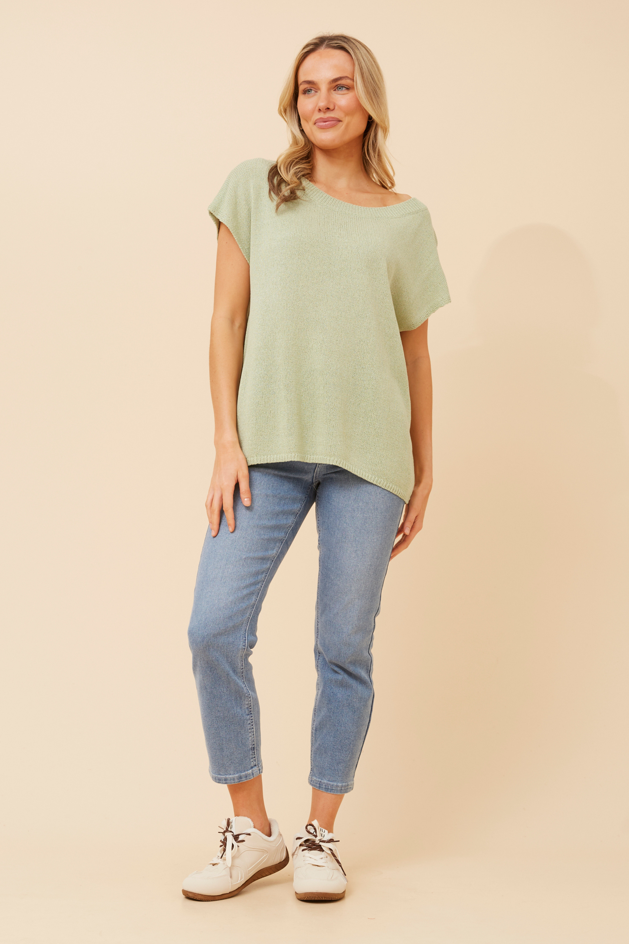 Cora Short Sleeve Knit Top