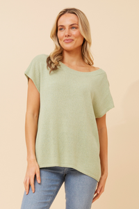 Cora Short Sleeve Knit Top