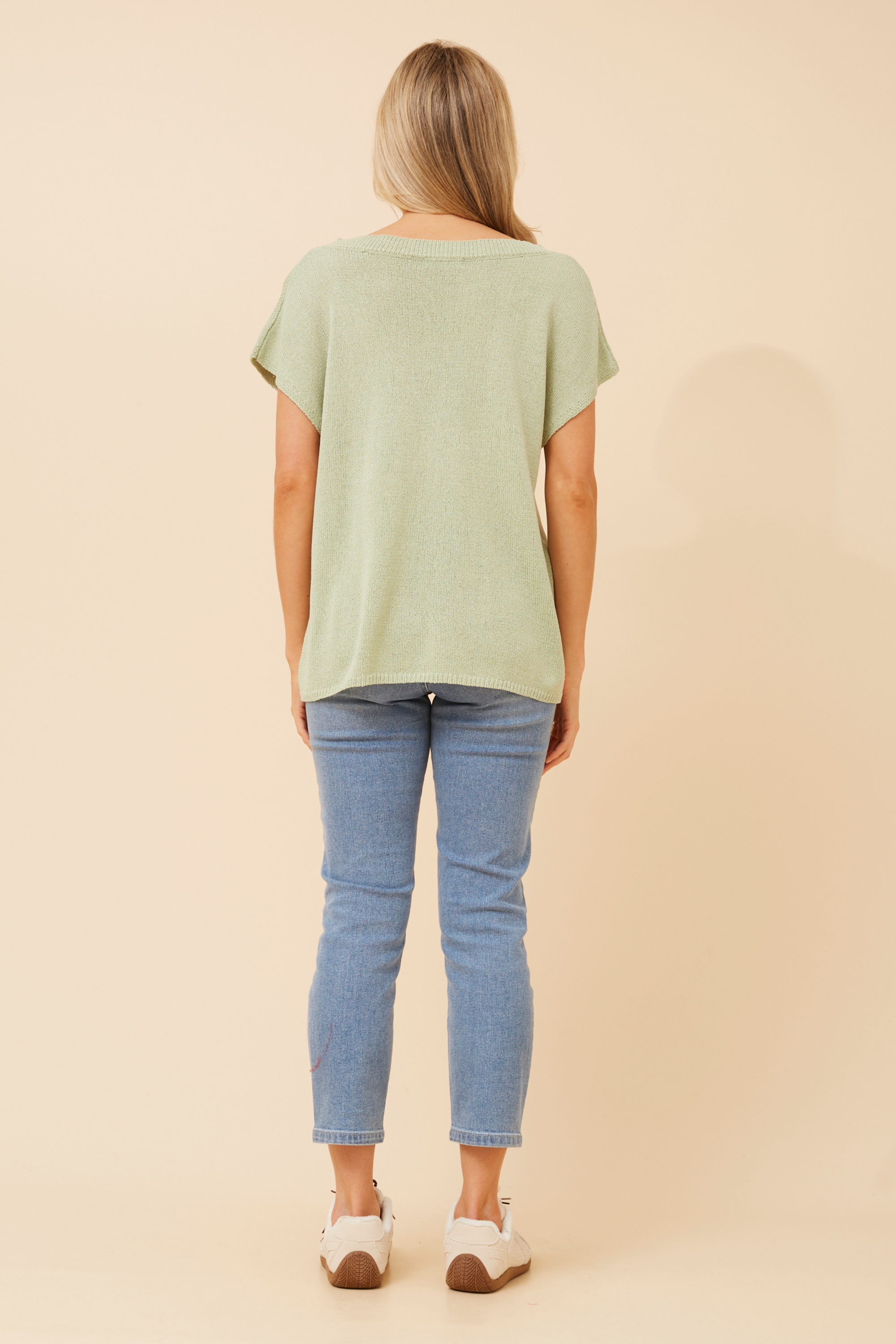 Cora Short Sleeve Knit Top