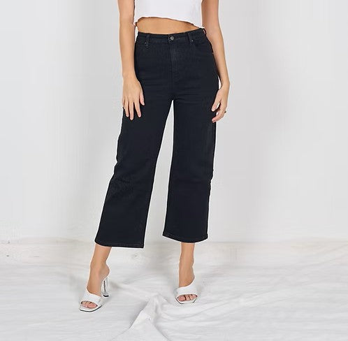 Lilly Wide Leg Cropped Jean