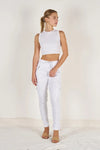 Jamie cargo joggers white