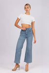 Shayne Flare Wide Leg Jean - Blue Wash