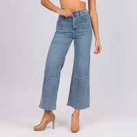 Shayne Flare Wide Leg Jean - Blue Wash