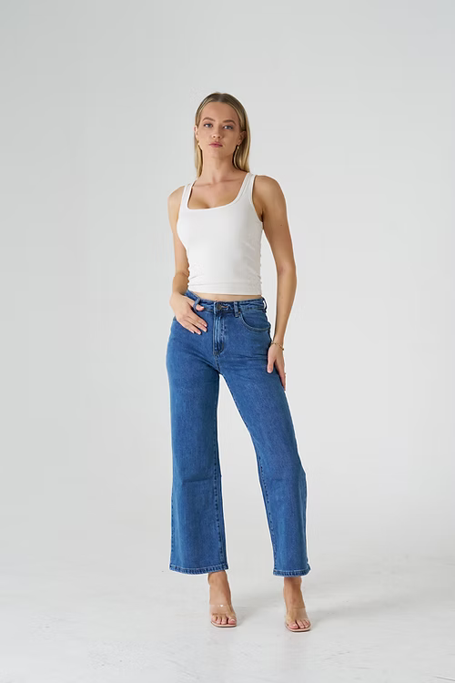 Pamela Cropped Denim Jean