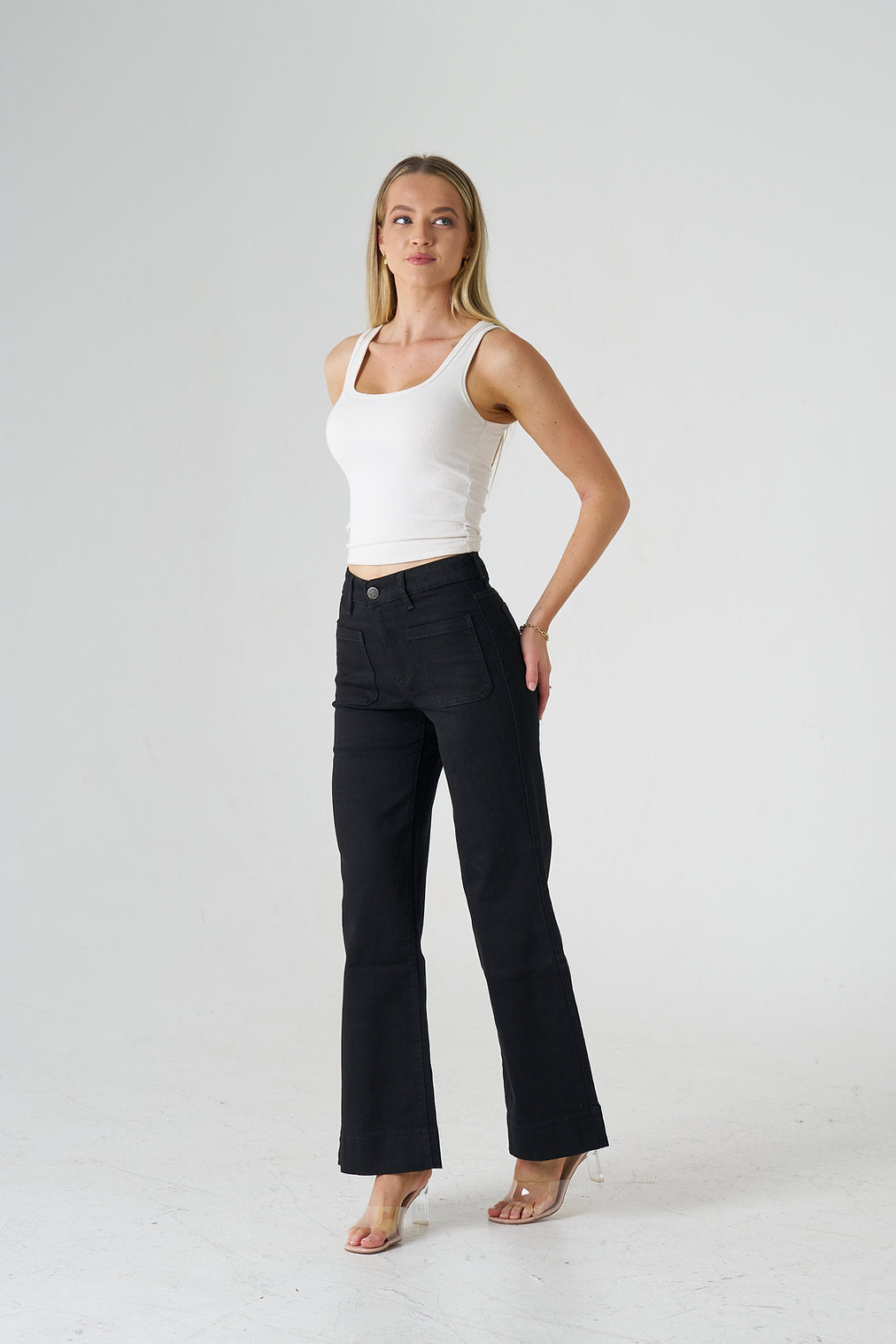 Miles Wide Leg Stretch Jeans