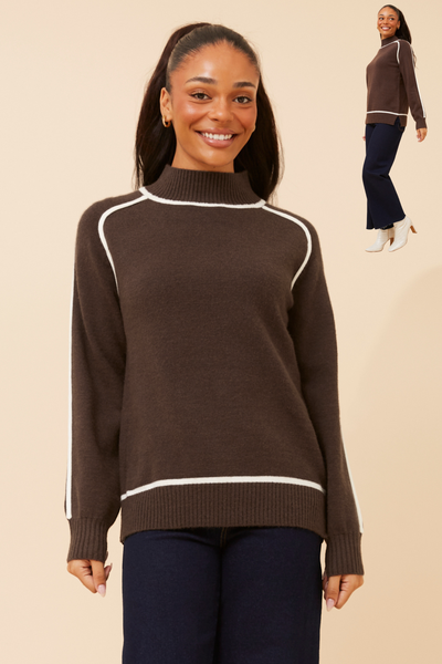 Dax Mock Neck Jumper