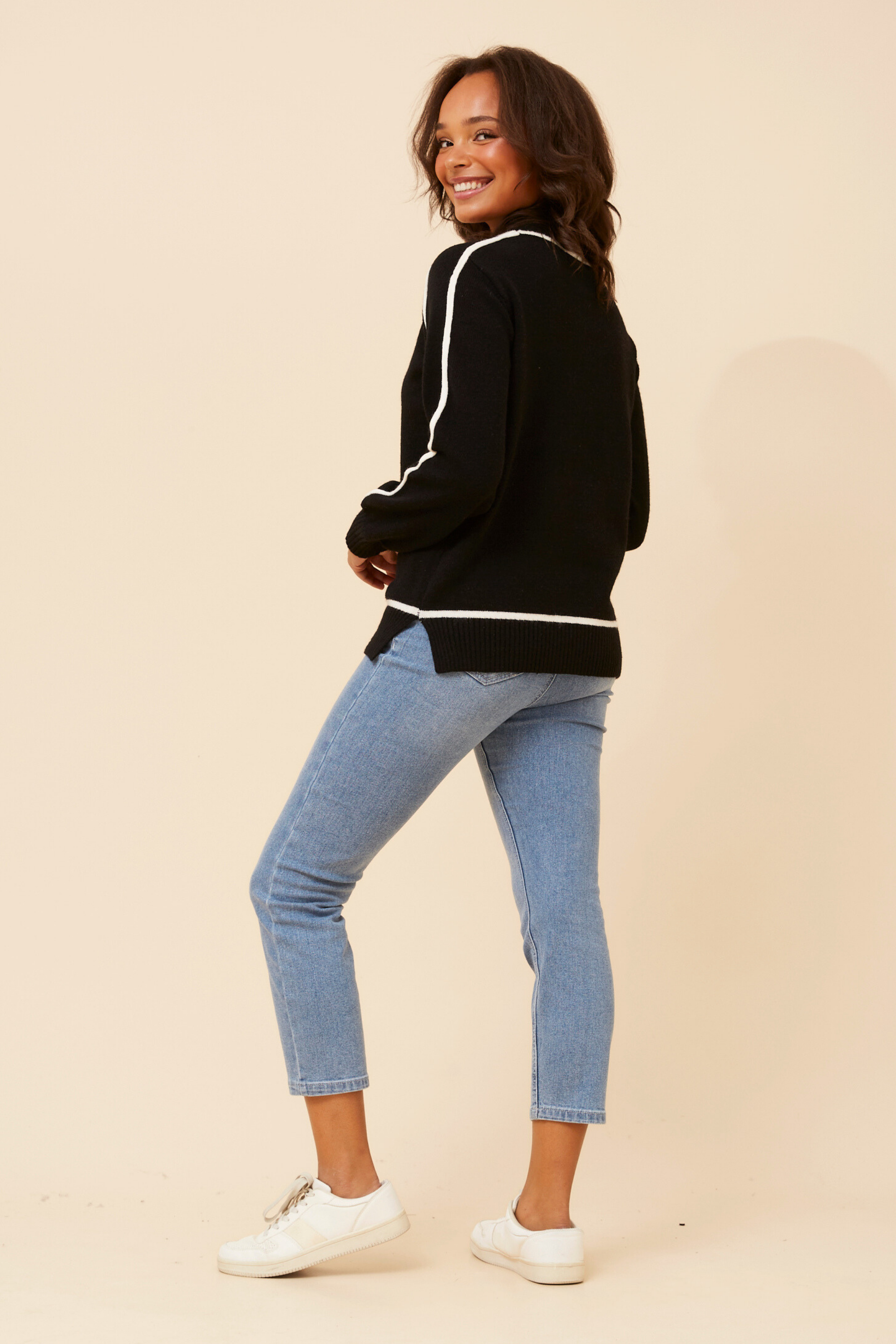 Dax Mock Neck Jumper