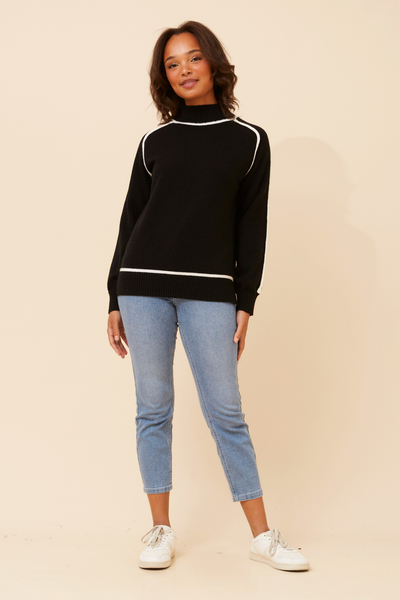 Dax Mock Neck Jumper