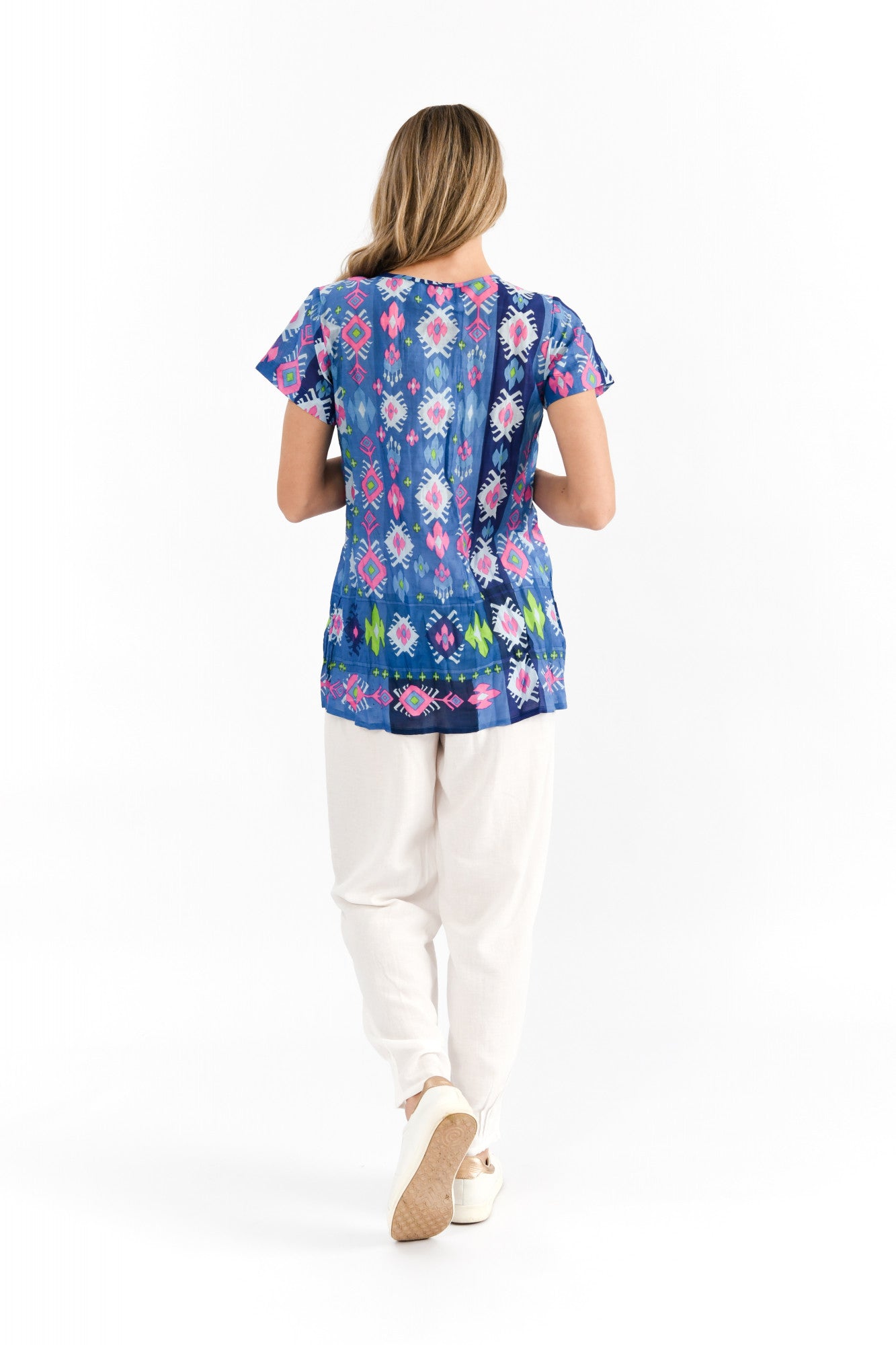 Kayla  Cotton Top - Persian Border