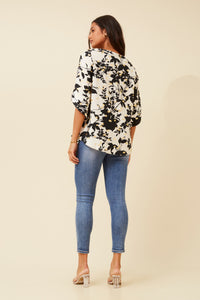 Ella Foil Print Top