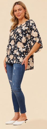 Ella Graphic Floral Print
