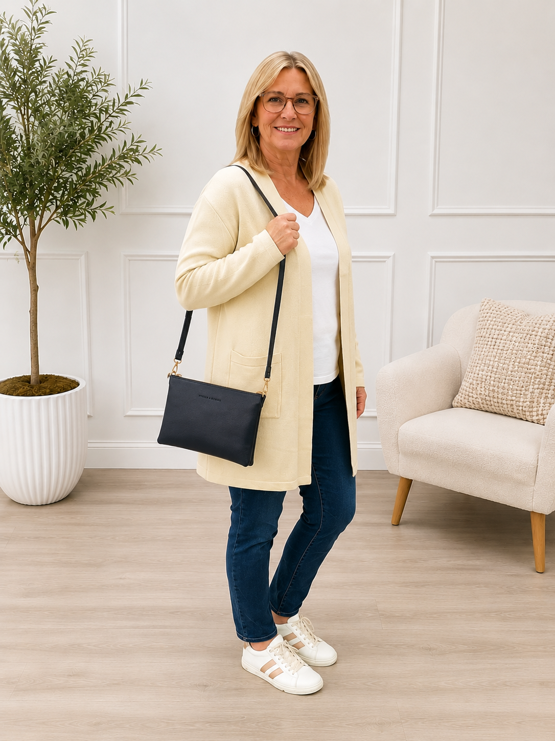 Frankie Multi Pouch Bag -Navy