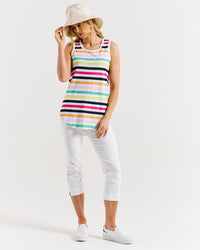 Keira Tank - Rainbow Stripe