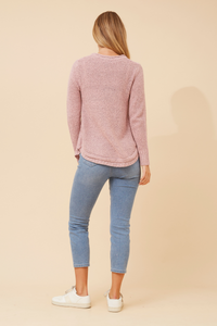 Allyn Button Detail Knit Jumper