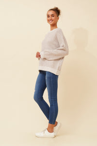 Bronte Blanket Stitch Knit Jumper