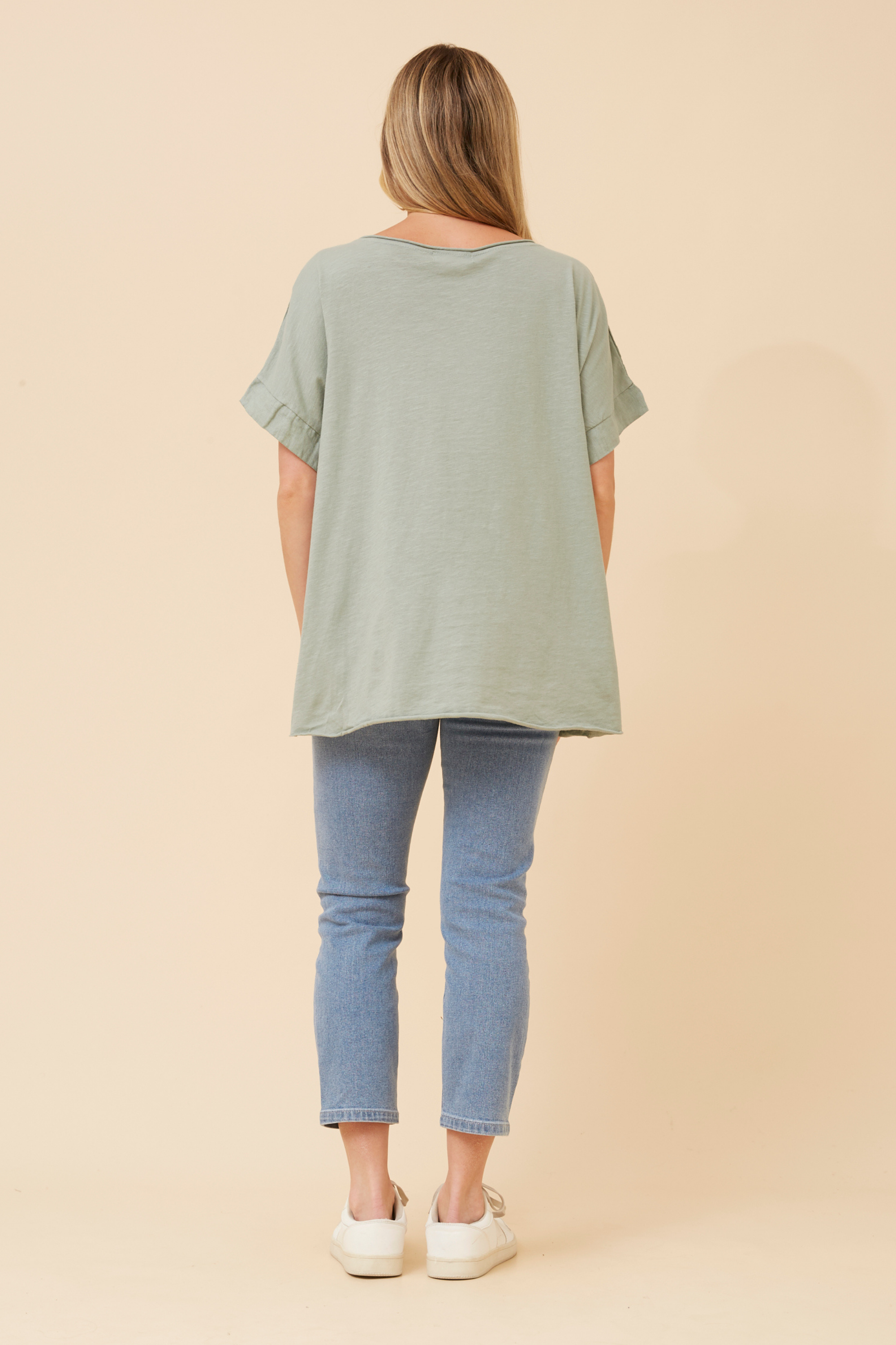 Lia Floral Foil Print Top