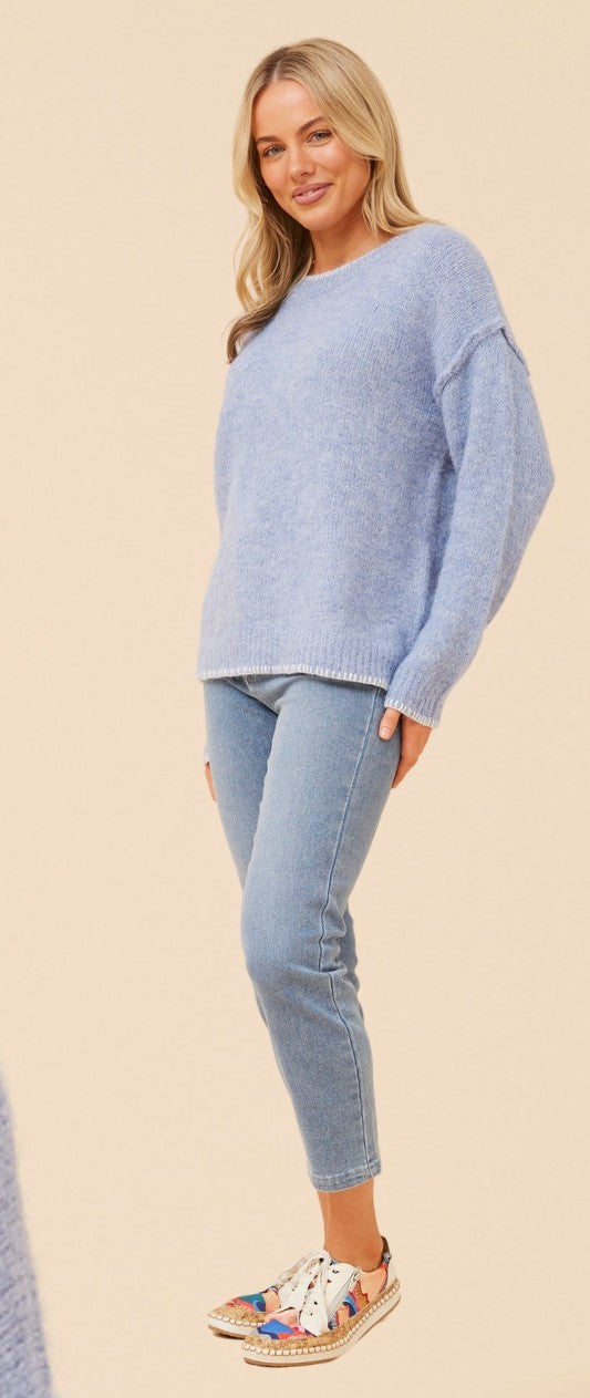 Shay Blanket Stitch Knit Jumper