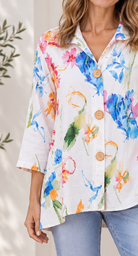 Margo Abstract Print Shirt