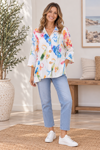 Margo Abstract Print Shirt