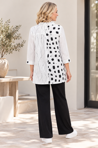 Marty Spots & Brushstroke Print Shirt