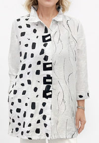 Marty Spots & Brushstroke Print Shirt