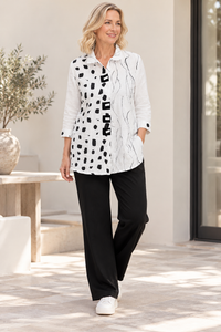 Marty Spots & Brushstroke Print Shirt