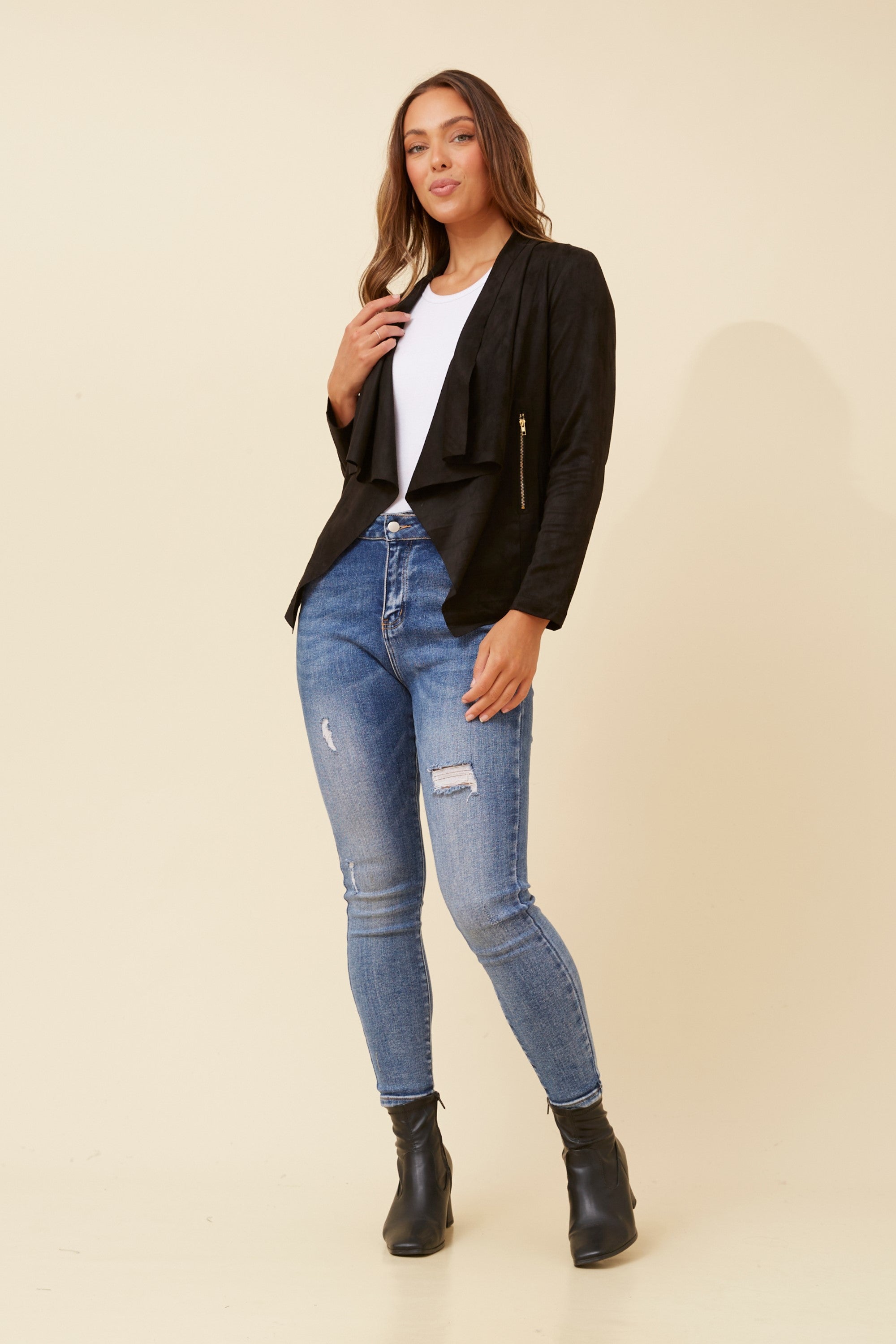 Nico Faux Suede Jacket
