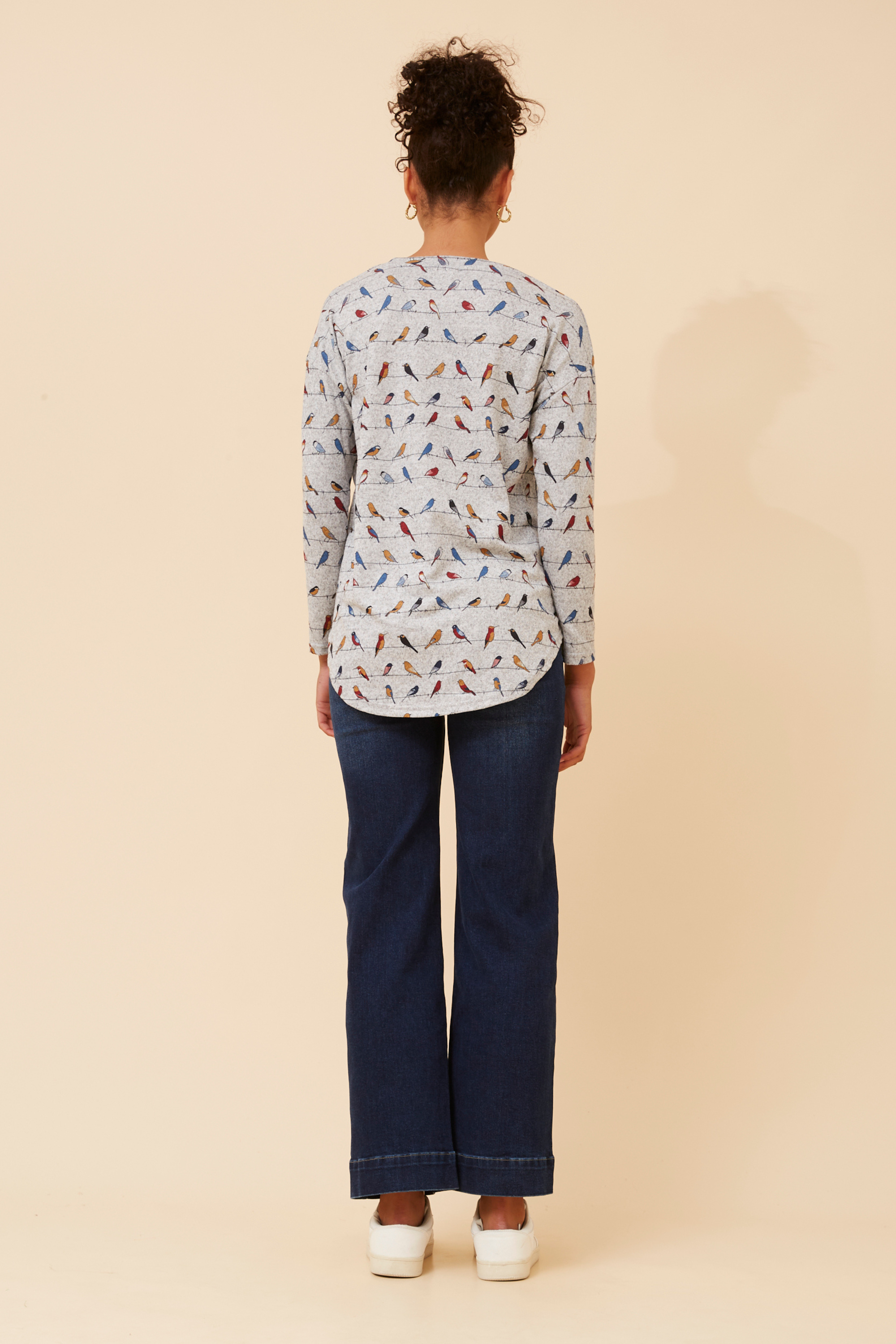 Paige Bird Print Top