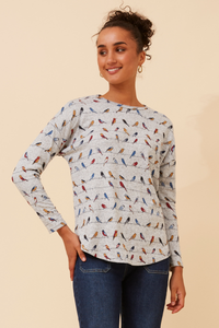 Paige Bird Print Top