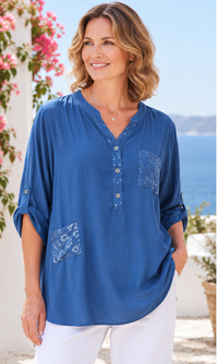 Polly Patch Detail Top