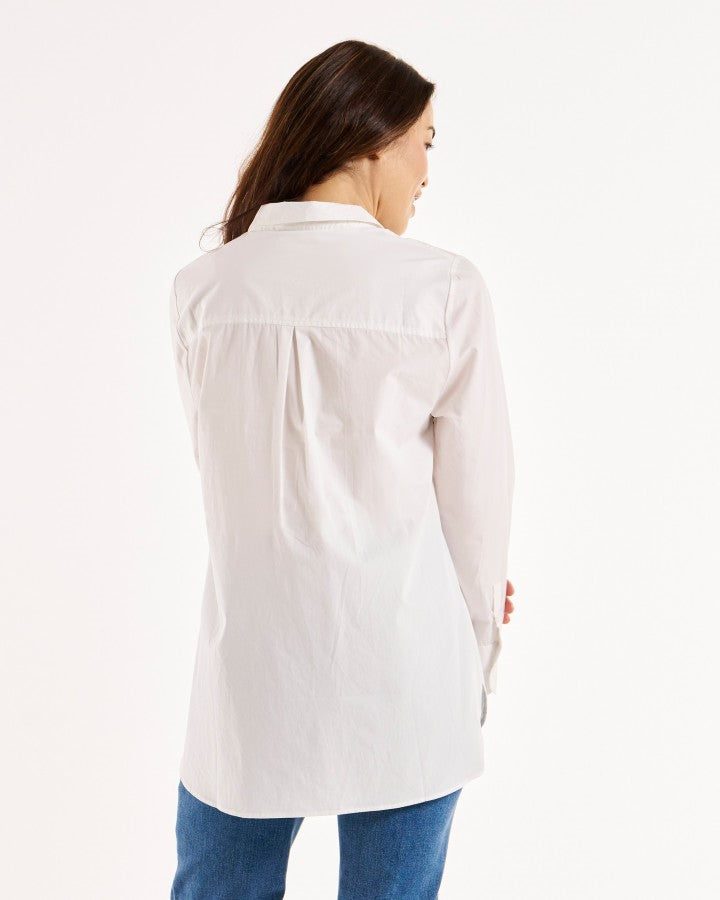 Poppy Poplin Shirt  White